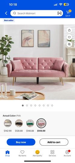 Pink Futton Couch