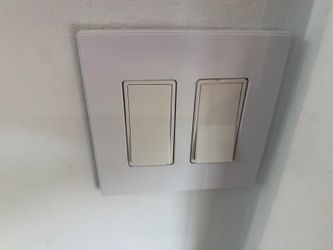 White Decora Light Switches â€“ Set of 7