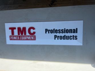 TMC POWER EQUIPMENT SIGN 34”x10”