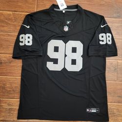 Las Vegas Raiders Maxx Crosby #98 black stitched jersey