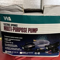 Water Ace Electric Sponge Multi Purpose Pump