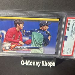 Japan s Finest (Shohei Ohtani / Ichiro) CPC 2018 Topps Update #US153 RC PSA 10
