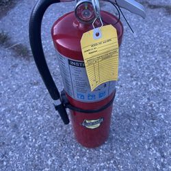 10 LB ABC Fire Extinguisher, Fully Charged, Batch Tested