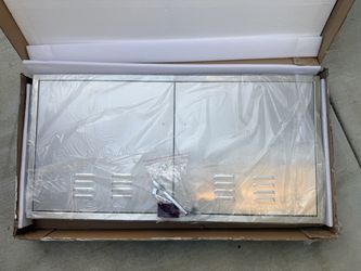 Outdoor Kitchen Doors, 21x42 Inch 304 Stainless Steel BBQ Access Door, Double Steel Doors for Outdoor Grill Island