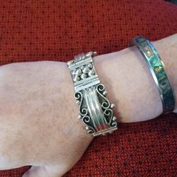Solid Taxco Sterling Silver Bracelet