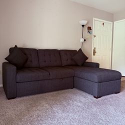Raymour & Flanigan Storage Sleeper Couch