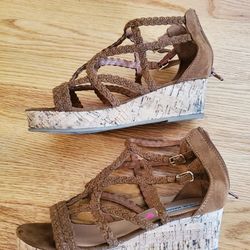 Girl Sandals Wedges Size 4.5 Big Kids
