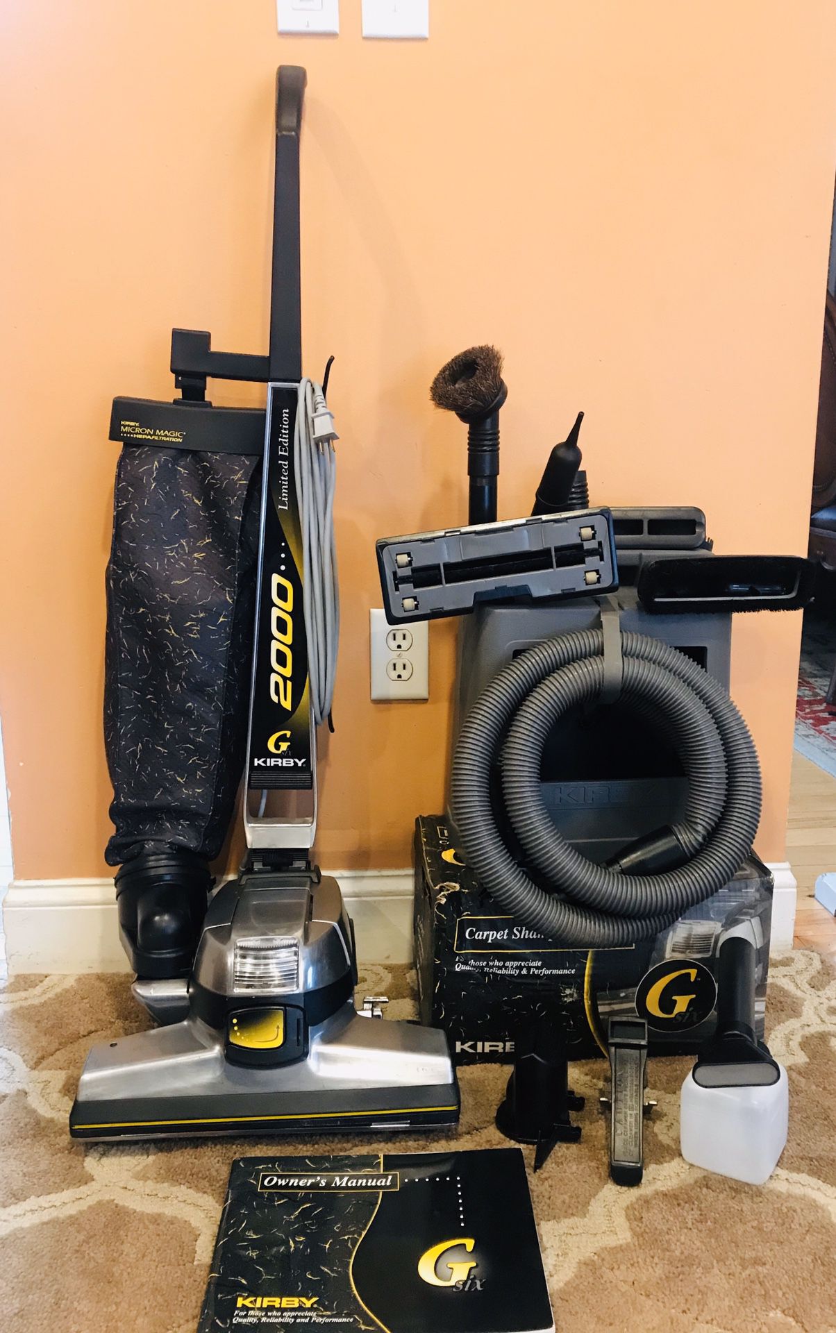 Kirby G 6 Vacuum Cleaner W/Attachments & Shampooer
