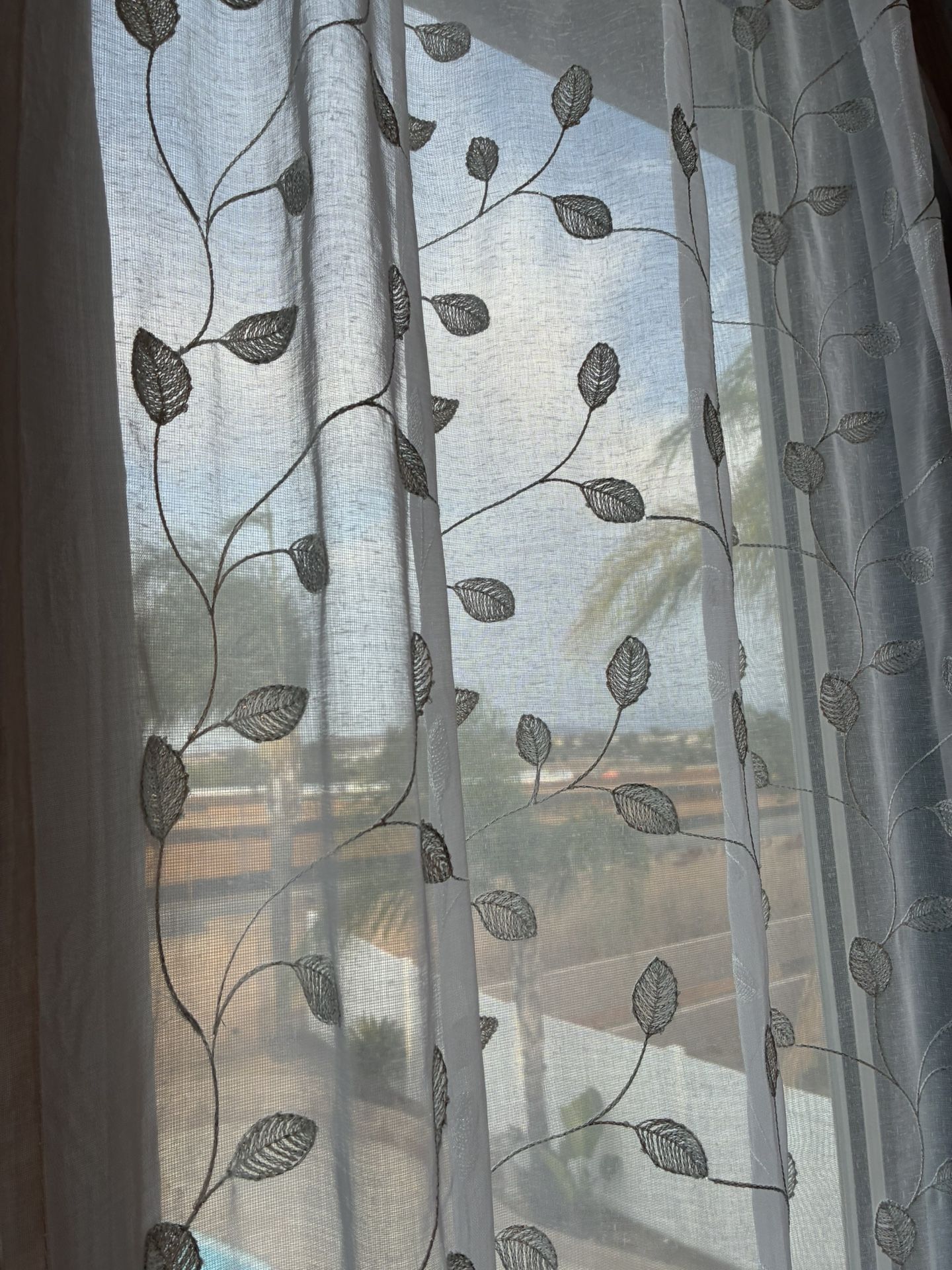 👻 SHEER CURTAINS 3 Panels … Happy Halloween 🎃