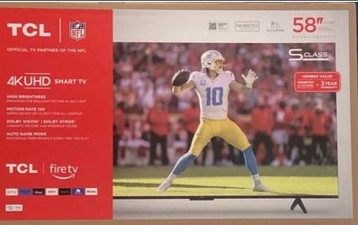 58 tcl smart 4k hdtv $55 down on Finacing free delivery 6 month warranty