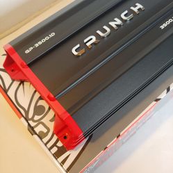 Crunch 3500 Watts Monoblock 1 Ohm Stable Built In Crossover With Bass Control  Car Amplifier ( BRAND NEW PRICE IS LOWEST INSTALL NOT AVAILABLE )