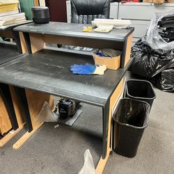 Desks/hutch On Top/ File Cabinets