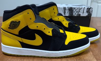 Air Jordan 1 Mid SE - Black/Varsity Maize-White, Size Men’s 11 [Brand New]