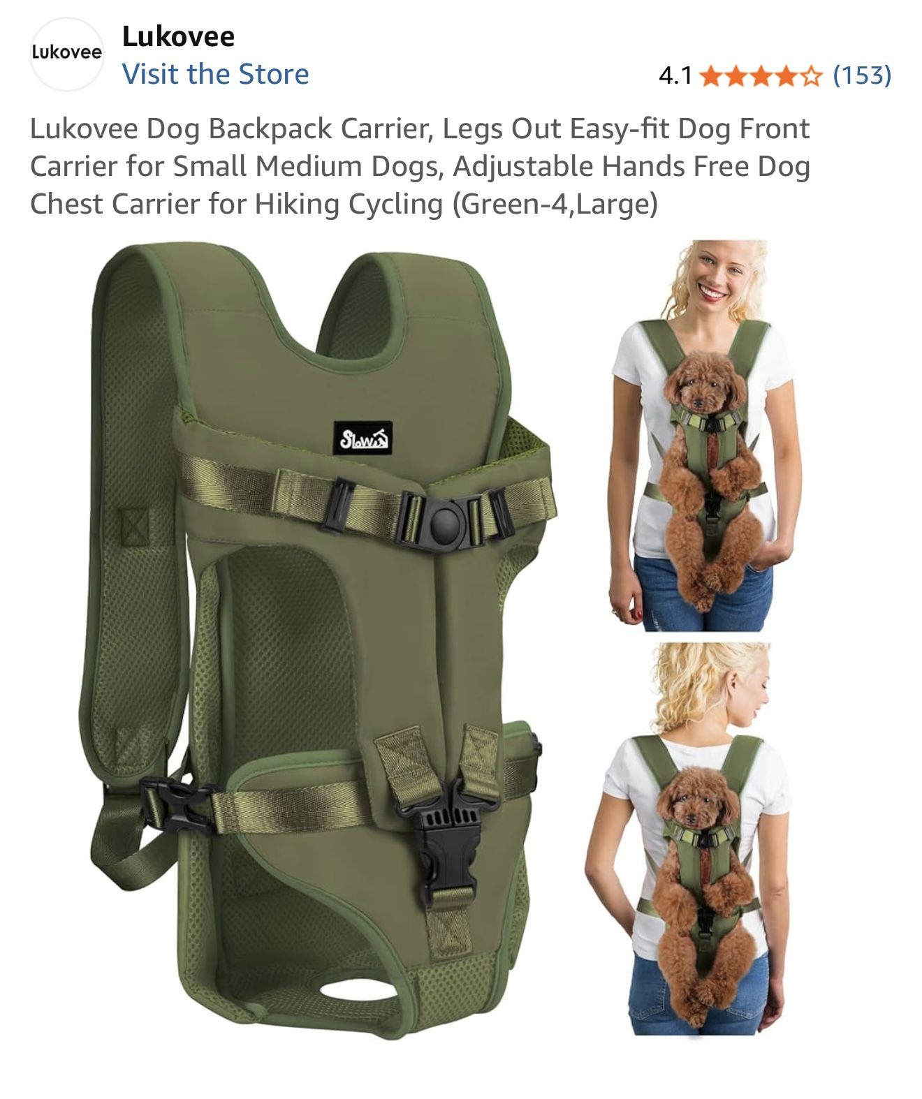 Dog Backpack Carrier