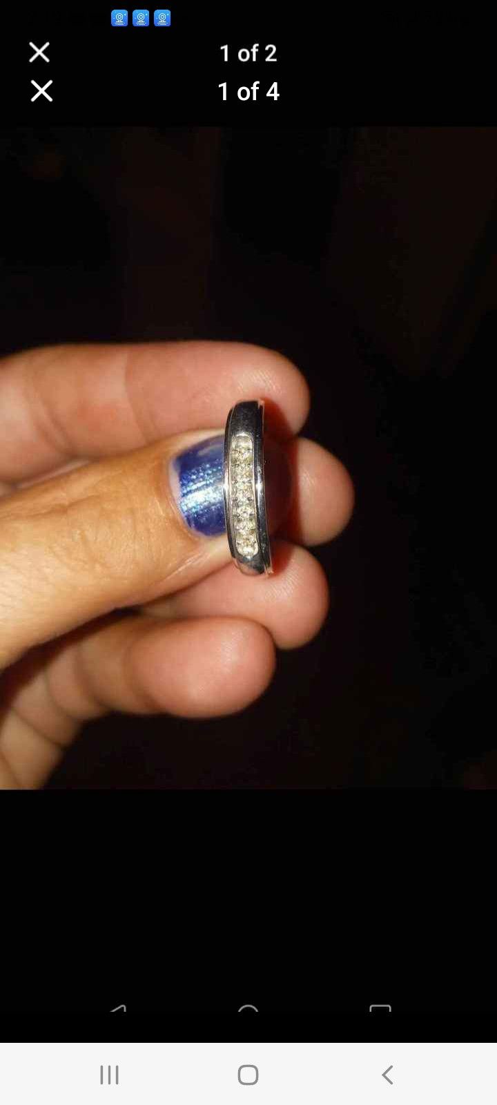 10k White Gold Wedding Band