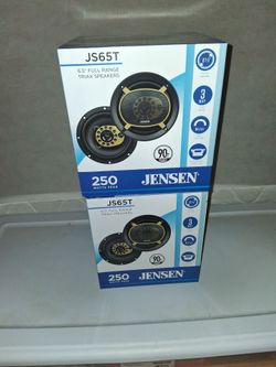 JENSEN 2 PAIRS 6.5 INCH 3 WAY 250 WATTS CAR SPEAKER