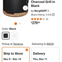 Portable Tabletop Charcoal Grill