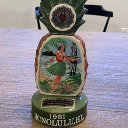 Honolulu American legion Vintage Collectors Bottle