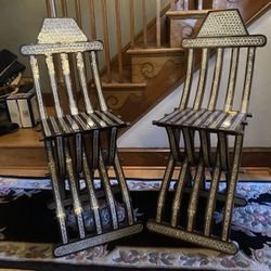 Antique Middle Eastern Folding Chairs