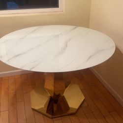 RGZ Modern Luxury Round Dining Table  Marble 