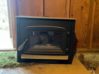 Wood burning stove insert