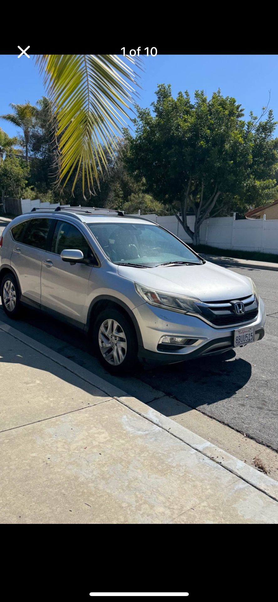 Honda CRV four-cylinder salvage title