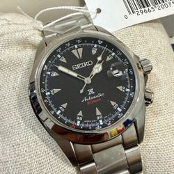 Seiko Alpinist SPB117 Black Dial On Bracelet 