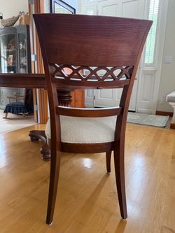 6 wood dining room chairs