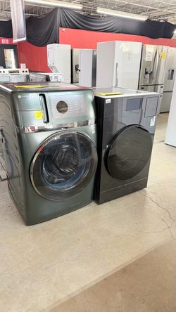 GE Profile Front-Load Washer and Dryer Set
