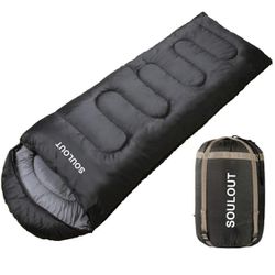 Sleeping Bag,3-4 Seasons Warm Cold Weather Lightweight, Portable, Waterproof Sleeping Bag with Compression Sack for Adults & Kids - Indoor & Outdoor: 