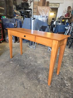 Solid oak writing desk