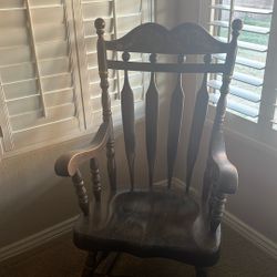 Solid Wood Rocker. Antique