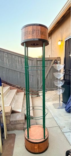 Rare Buffalo Trace Distillery "Water Tower" Bourbon Bottle Display Rack Stand