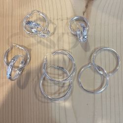 925 Silver Hoops 