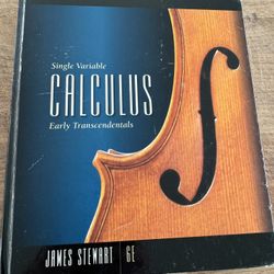 Single Variable Calculus Early Transcendentals (Textbook)