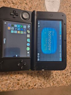 Nintendo 3DS XL Handheld Console, Black and blue, CFW