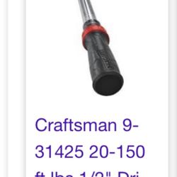 Craftsman Torque Wrench New