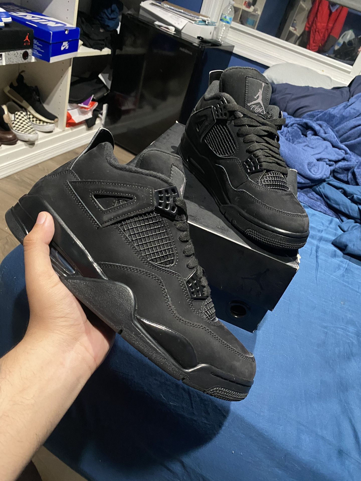 Jordan 4 Black cat size 10