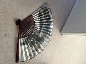Large Asian Japanese Folding Wall Fan – Decorative Wall Art