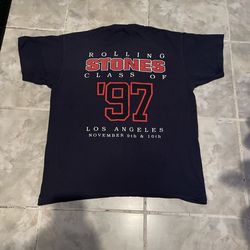 Vintage The Rolling Stones Class Of 97 Los Angeles Single Stitch Tour Shirt L