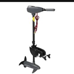 Electric Trolling Motor with 55 Lbs Thrust 8 Speeds, Boat Fishing Motor with Telescoping Handle, LED Battery Indicator for Kayak Fishing Boat Freshwat