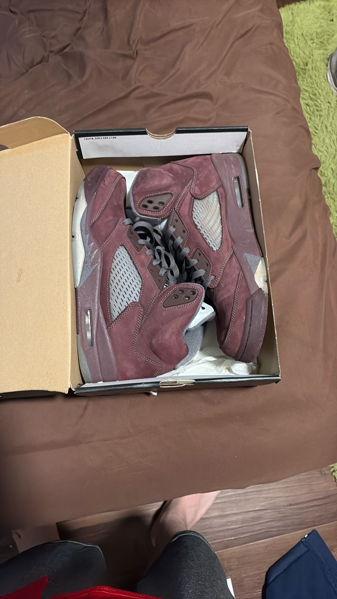 Air Jordan 5 Burgundy Size 13, Never Used