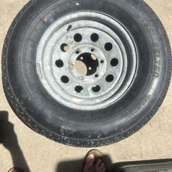 Spare Trailer Tire And Rim