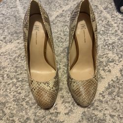 Snake Skin Nude Colored International Concepts snakeskin Style High Heels