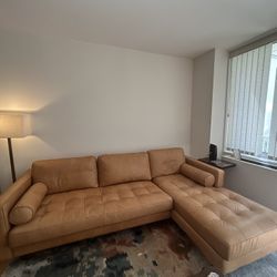 West Elm L Shaped Sectional Couch