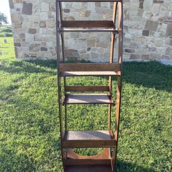 MCM Wood Cat Tower/Plant Stand-FIRM