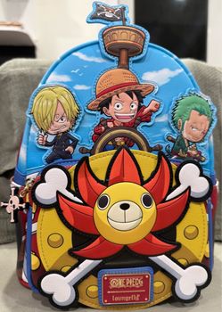 One Piece x Loungefly Straw Hat Pirates Thousand Sunny Mini Backpack ☠️ NWT