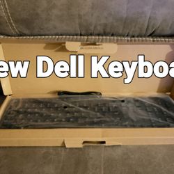 Dell USB Keyboard KB216 US Black Slim Wired PC Desktop Office New In Box - NICE!
