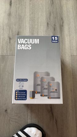 Vacuum bags 15 pack including wireless electric pump