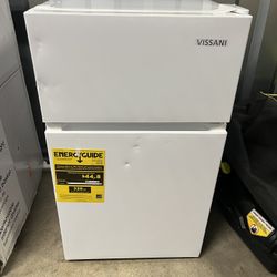 New 3.1 cu. ft. 2-Door Mini Refrigerator in White With Freezer